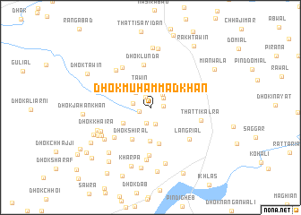 map of Dhok Muhammad Khān