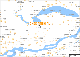 map of Dhok Naghiāl