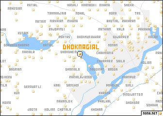 map of Dhok Nagiāl