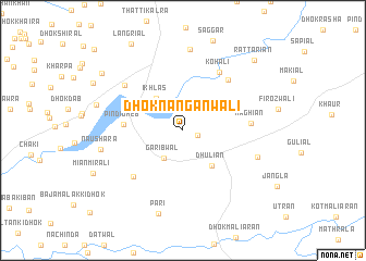 map of Dhok Nāngānwāli