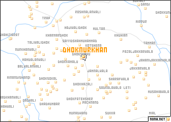 map of Dhok Nūr Khān