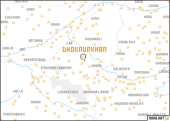 map of Dhok Nūr Khān