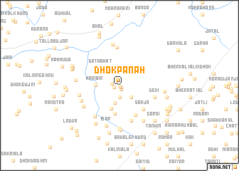 map of Dhok Panāh