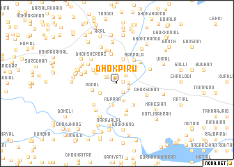 map of Dhok Pīru