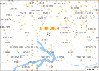 map of Dhok Qāba