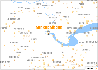 map of Dhok Qādirpur