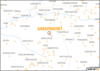 map of Dhok Rahinat