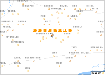 map of Dhok Rāja Abdullāh