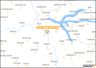 map of Dhok Rarwān