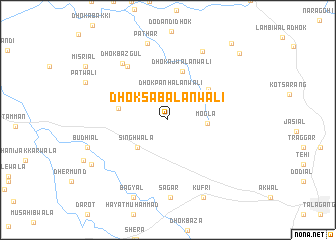 map of Dhok Sabālānwāli