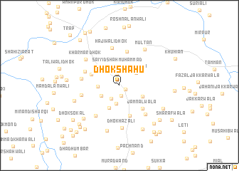 map of Dhok Shāhu