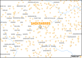 map of Dhok Shamas