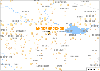 map of Dhok Sher Khān