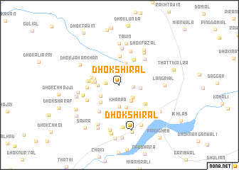 map of Dhok Shirāl