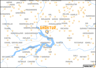 map of Dhok Tur