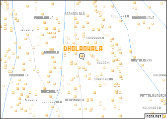 map of Dholanwāla