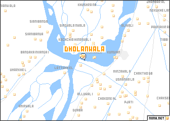 map of Dholānwāla