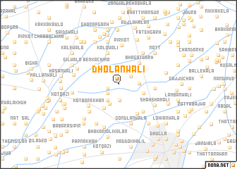 map of Dholānwāli