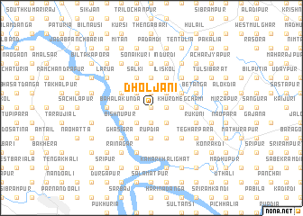 map of Dholjāni