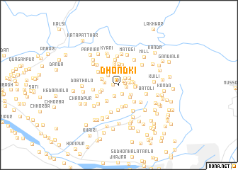 map of Dhondki