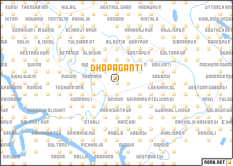 map of Dhopāgānti