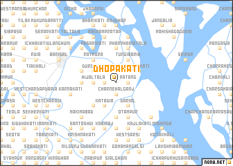 map of Dhopākāti