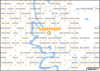 map of Dhopāpāra