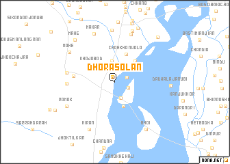 map of Dhora Solan