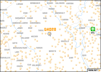 map of Dhora