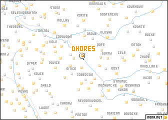 map of Dhorës