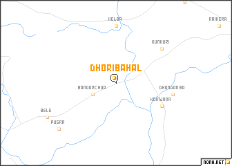 map of Dhoribahāl