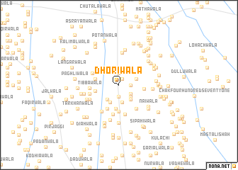 map of Dhoriwāla