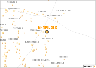 map of Dhoriwāla