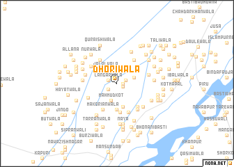 map of Dhoriwāla