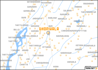 map of Dhoriwāla