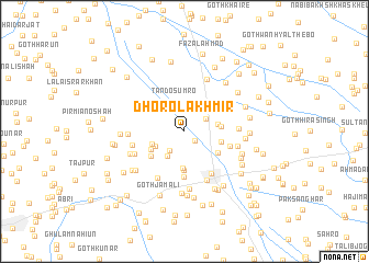 map of Dhoro Lakhmīr