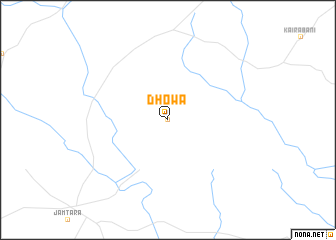 map of Dhowa