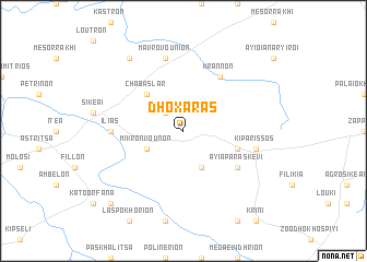 map of Dhoxarás