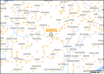 map of Dhrāl