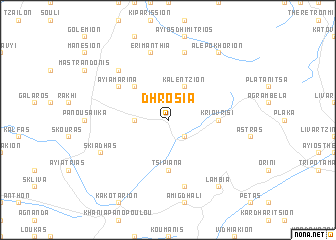 map of Dhrosiá