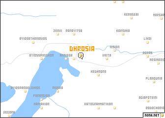 map of Dhrosiá