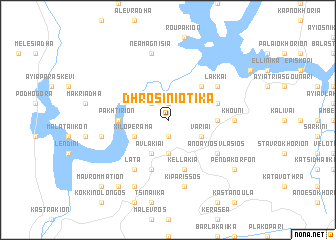 map of Dhrosiniótika