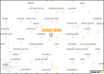 map of Dhuʼaybah