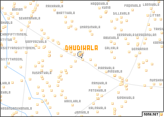 map of Dhūdīwāla