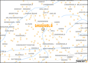 map of Dhudiwāla
