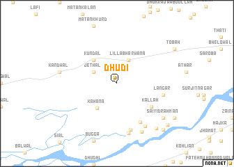 map of Dhudi