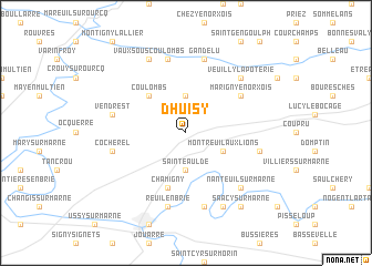 map of Dhuisy