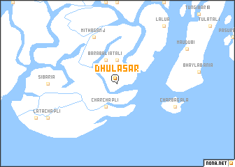 map of Dhulāsār
