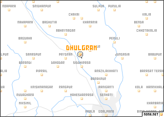 map of Dhulgrām