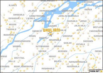 map of Dhuliāni